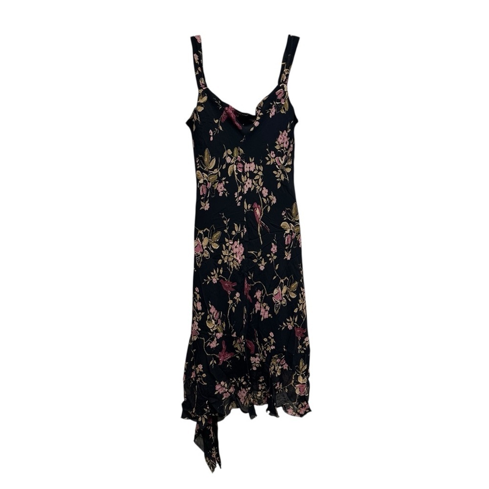 Johnathan Martin women floral silk dress asymmetric whimsigoth fairy grunge 12 - Picture 2 of 10